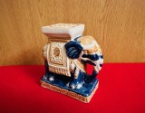 ELEFANT DIN CERAMICA DECORATA CU EMAIL H12CM