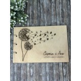 Guestbook personalizat,din lemn,gravat la laser,pentru nunta