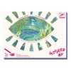 Djeco Atelier Creativ Lacul cu Nuferi Inspired by Monet, Joc Pictura, 8-99 ani, Joc Educativ, Triptic, Pasteluri Ulei