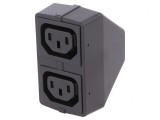 Conector Alimentare AC Splitter Tată Mamă x2 10A 250V