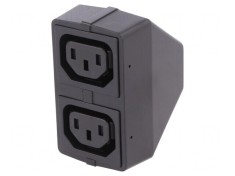 Conector Alimentare AC Splitter Tată Mamă x2 10A 250V