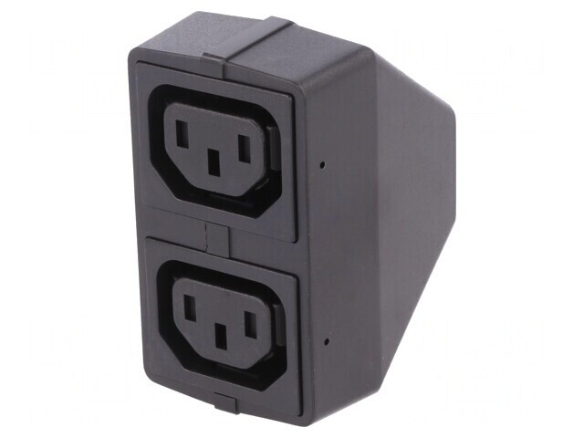 Conector Alimentare AC Splitter Tată Mamă x2 10A 250V