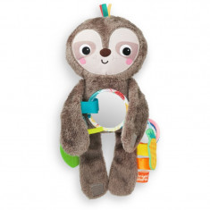 Bright Starts Slingin 'Sloth Travel Buddy jucărie suspendabilă contrastantă 3 m+ 1 buc