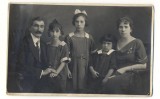 AD 1798 C.P.VECHE- FAMILIE IN TINUTA DE EPOCA -FOTO JULIETTA, BUCAREST-1920