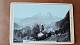 Fotografie, Berchtesgaden, district rural in Germania, pe fundal muntele Watzmann, 1896