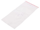 Pungă cu fermoar 200mm x 100mm polietilenă