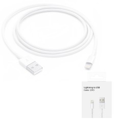 Cablu Apple A1510 iPhone original USB la Lightning, 2m, MD819ZMA, blister foto