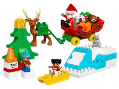 LEGO DUPLO Town Vacanta de iarna cu Mos Craciun 10837 foto