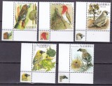 Namibia 2008 fauna pasari MI 1264-1268 MNH, Nestampilat