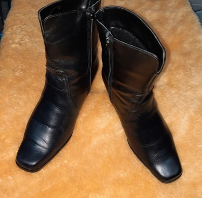 #Cizme scurte, piele foto