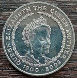 (S) MONEDE ANGLIA - 5 POUNDS 2002, IN MEMORIA REGINEI MAMA, REGINA ELIZABETH, Europa