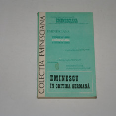 Eminescu in critica germana - Sorin Chitanu - Colectia Eminesciana