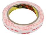 Bandă de fixare 3M 15mm x 5,5m acril albă -35&divide;90&deg;C