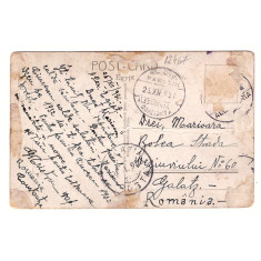 1931 - Carte postala cu stampila Posta Amb. Alexandria-Constanta