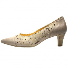 Pantofi dama, din piele naturala, marca Gabor, 4125253-03-30, bej , marime: 37.5 foto