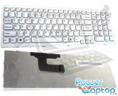 Tastatura Laptop Sony Vaio VPC EH3K1E VPCEH3K1E alba foto