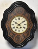 Ceas de perete cu pendul / pendula - Oeil de boeuf - Joly a Epinal - Franta cca.1890