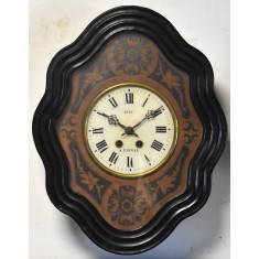 Ceas de perete cu pendul / pendula - Oeil de boeuf - Joly a Epinal - Franta cca.1890