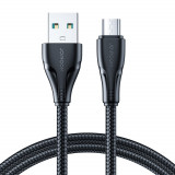 Cablu USB Joyroom - Micro USB 2.4A Surpass Series Pentru &icirc;ncărcare Rapidă și Transfer De Date 2 M Negru (S-UM018A11) S-UM018A112B