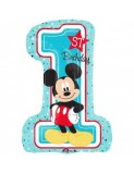 Balon Folie Cifra 1&#039;st Birthday Mickey Mouse 48x71 cm