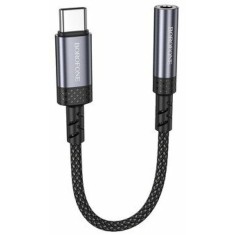 Adaptor audio Borofone BV24 Graceful Type C la jack 35mm Gri