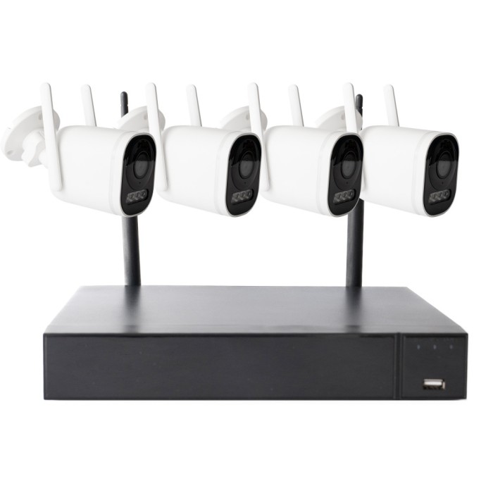Aproape nou: Kit supraveghere video PNI House WiFi662 NVR si 4 camere wireless de e