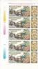 1995 LP 1384 a ZIUA MARCII POSTALE ROMANESTI BLOC 5 TIMBRE CU VINIETE MNH, Nestampilat