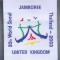 AX 1258 EMBLEMA CERCETASI- JAMBOREE 20TH WORLD SCOUT -UK -PENTRU COLECTIONARI