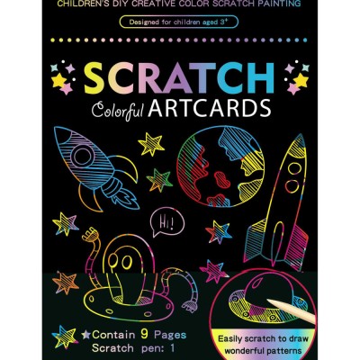 Set 9 planse razuibile Scratch ArtCards 16x12 cm Bambinice BN053 foto