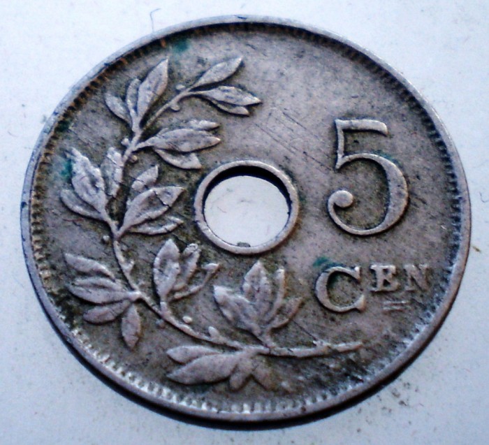 7.382 BELGIA 5 CENTIMES 1910 BELGIE
