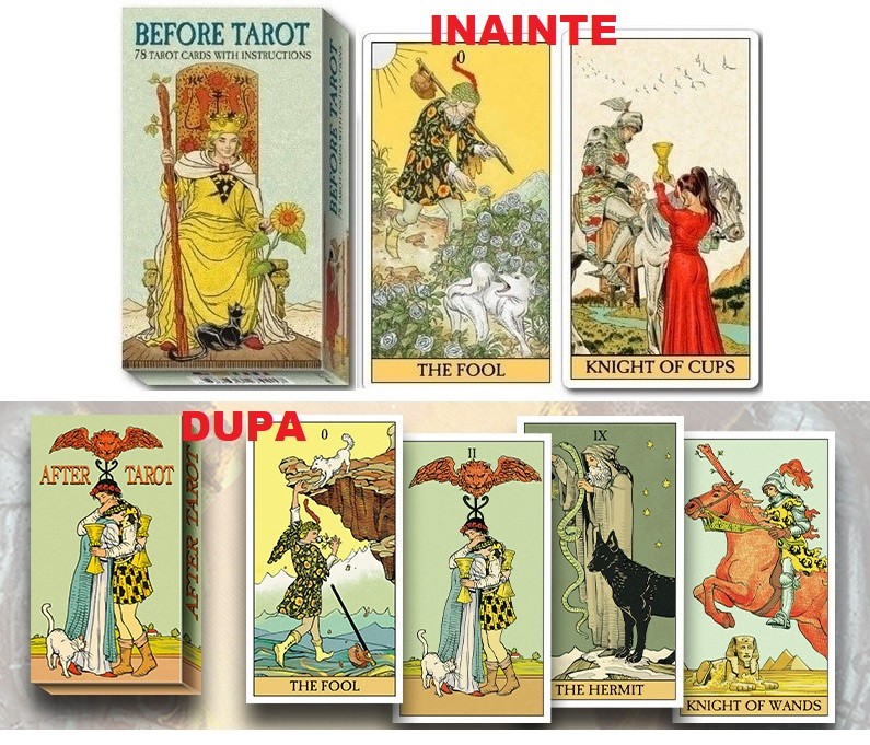 TAROTUL INAINTE & DUPĂ-2 SET carti de tarot de colectie,ORG,ed lim-SIGILAT  | Okazii.ro