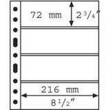 Folii A4 transparente pentru Bancnote cu 2, 3, 4 sau 6 compartimente, 90 microni