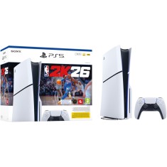 Consola Sony PS5 (PlayStation 5), D Chassis, 1TB SSD, Slim, Alb + Joc NBA 2K26
