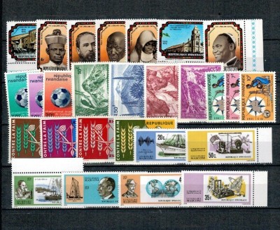 Rwanda - Lot timbre neuzate foto