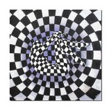 Cumpara ieftin Tablou modern pictat manual, Camuflaj, 90x90cm ulei pe panza, gata de expus pe perete