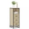 Gossi dulap de baie stejar sonoma 35x37,5x100 cm lemn prelucrat