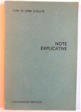 CURS DE LIMBA ENGLEZA, NOTE EXPLICATIVE