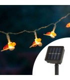 Ghirlanda Luminoasa Solara Albine, 20 LED Alb Cald, 2.3m, IP44, Gradina, Family Decor