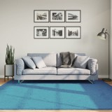 vidaXL Covor &bdquo;OVIEDO&rdquo;, fire scurte, turcoaz, 200x200 cm