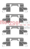 Set accesorii, placute frana NISSAN NAVARA (D40) (2004 - 2016) METZGER 109-1769