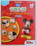 CLUBUL LUI MICKEY MOUSE - TE JOCI SI INVETI CU MICKEY ! VAZUL , 2013 , * MICI DEFECTE