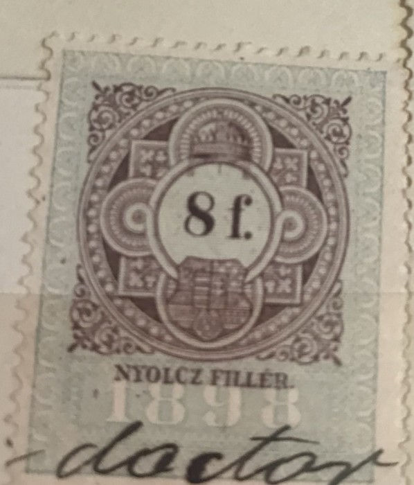 Timbre Austroungaria 8 Filleri