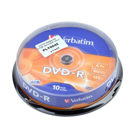 DVD-R VERBATIM 4,7GB 16X CAKE 10BUC
