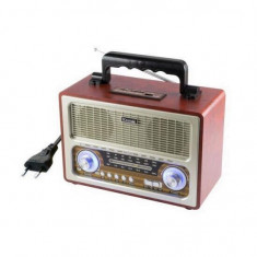 Radio portabil retro, Sal RRT 3B, MP3, SD, USB, Bluetooth, 3 benzi Mania Tools foto