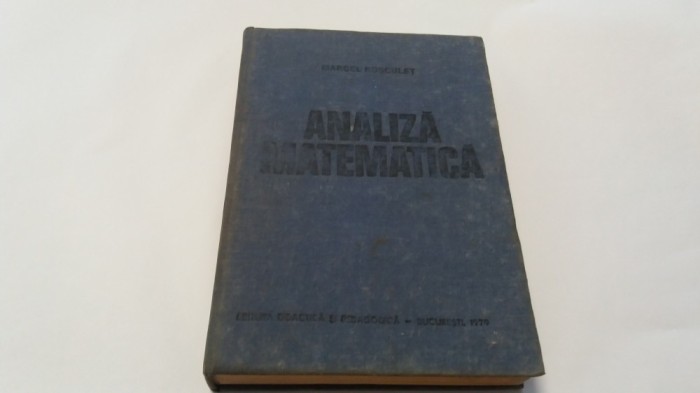 Marcel Rosculet-Analiza Matematica RF11/0