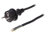 Cablu alimentare 3x1mm2 CEE 7/7, 5m, 16A, negru - PLASTROL