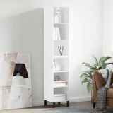 Cumpara ieftin Dulap &icirc;nalt, alb extralucios, 34,5x32,5x180 cm, lemn prelucrat