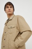 Levi&#039;s geaca barbati, culoarea bej, de tranzitie, oversize
