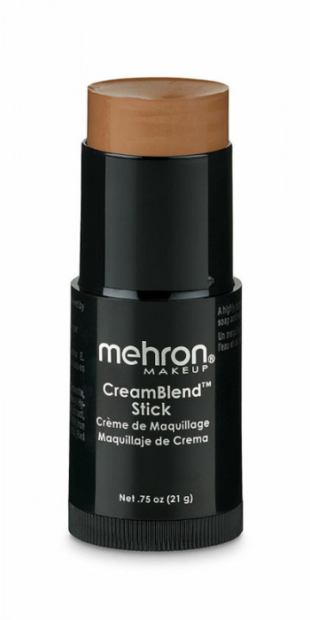 Baton de conturare multifunctional pentru ten/corp Mehron&trade; CreamBlend Stick , 21g - 722 Medium Dark 2