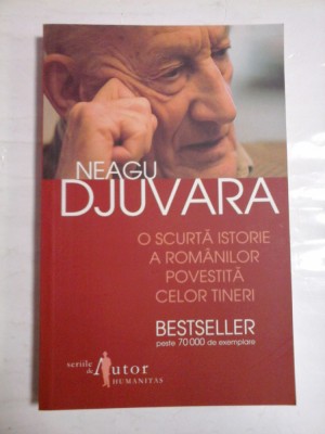 O SCURTA ISTORIE A ROMANILOR POVESTITA CELOR TINERI - NEAGU DJUVARA - 2010 foto